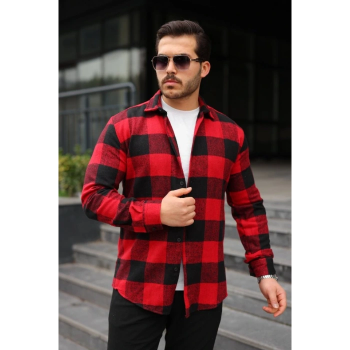 Erkek Ekose Desenli Oduncu Gömlek