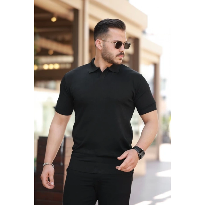 Erkek Hemşire Yaka Kısa Kollu Tişört