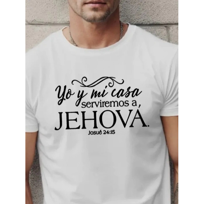 Erkek Jehova Baskılı Süprem T-shirt