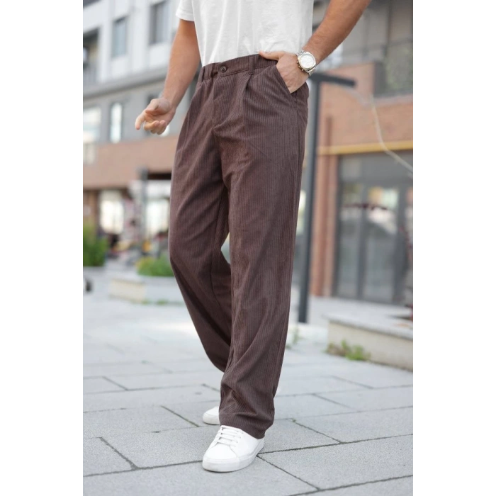 Erkek Kadife Baggy Pantolon
