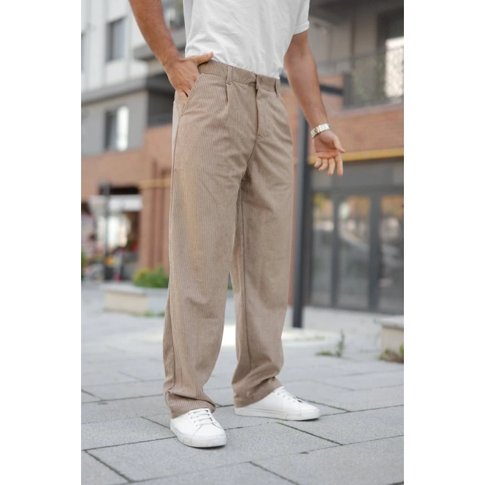 Erkek Kadife Baggy Pantolon