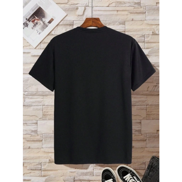 Erkek Kısa Kollu V Yakalı Viskon Bluz