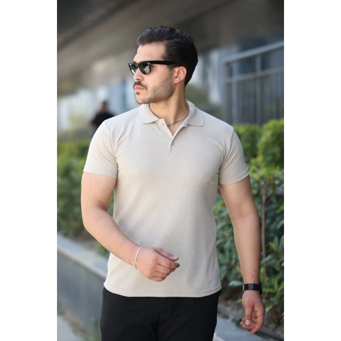 Erkek Kısa Kollu Yakalı Tişört