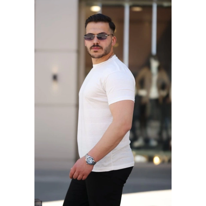 Erkek Mini Jakarlı Kısa Kollu T-shirt