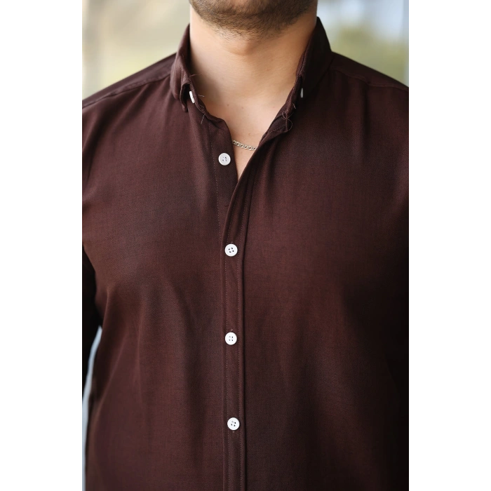 Erkek Uzun Kollu Regular Sofya Keten Gömlek