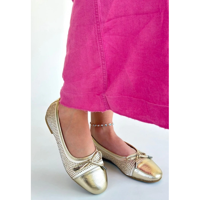 Etya Gold Cilt Babet Ayakkabı