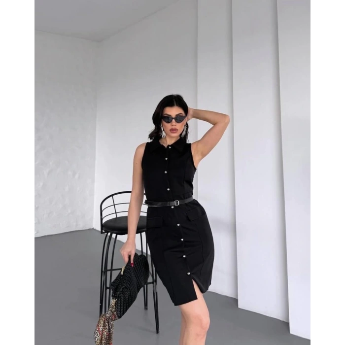 GÖMLEK YAKA ELBİSE