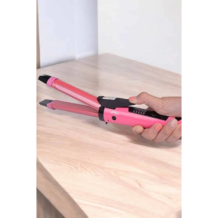 Hem Düzleştirici Hem Maşa Saç Şekillendirici