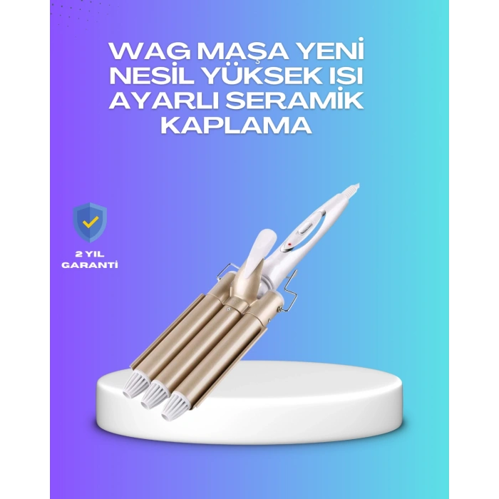 Hızlı Isınan Şarjlı Saç Kıvırıcı Maşa