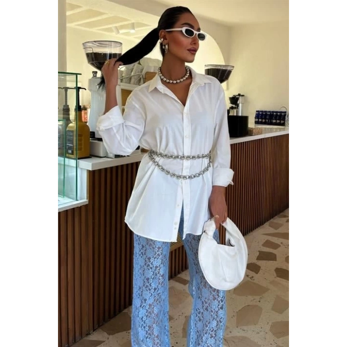 İçi Astarlı Dantel Pantolon 0081