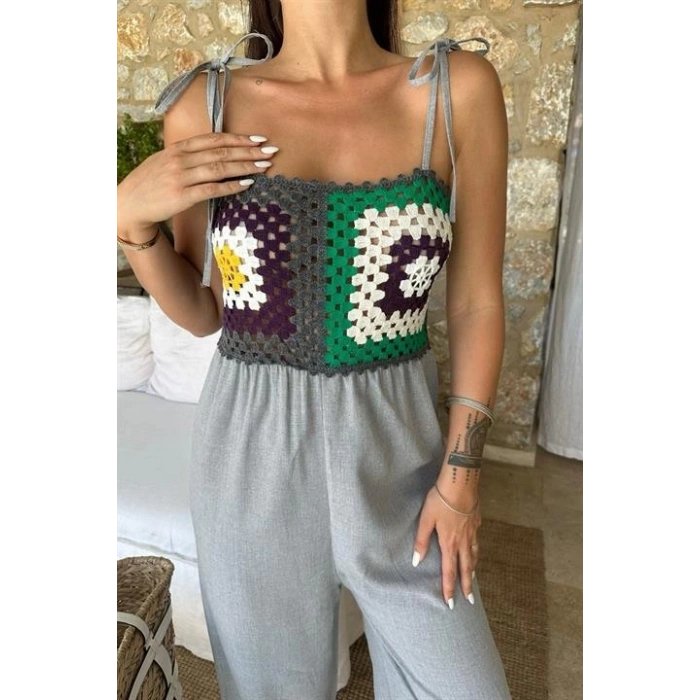 Jasmin Süzüneli Keten Tulum 1280-08