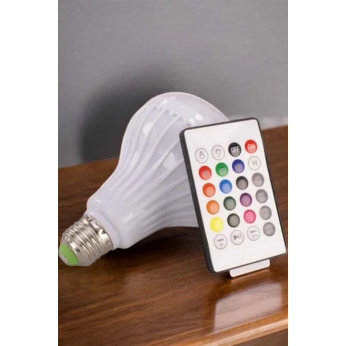 Kablosuz Bluetooth Hoparlör Led Lamba