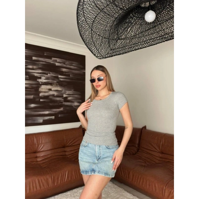 Kadın Bisiklet Yaka Bluz