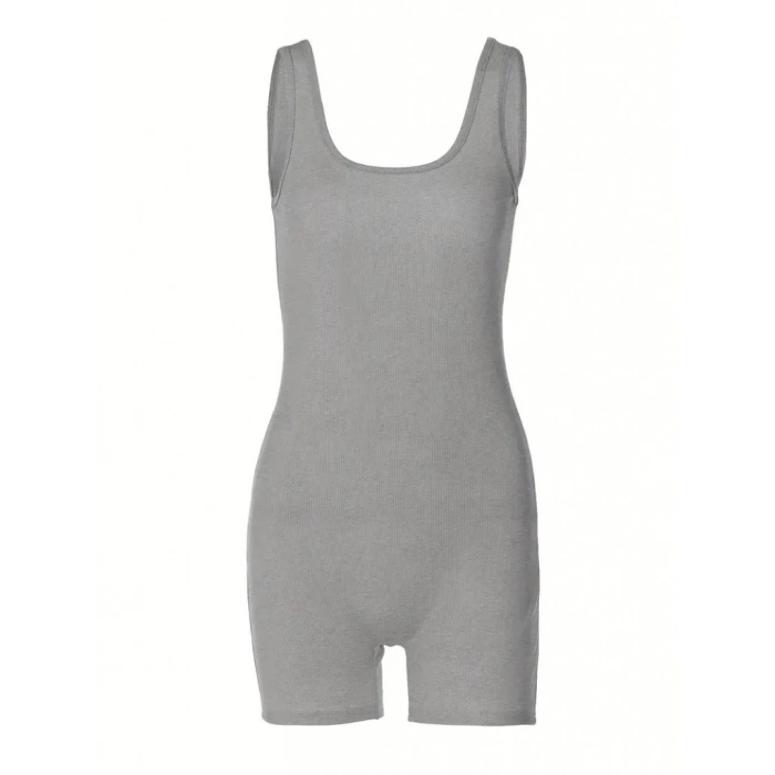 Kadın Kalın Askılı Bodycon Tulum