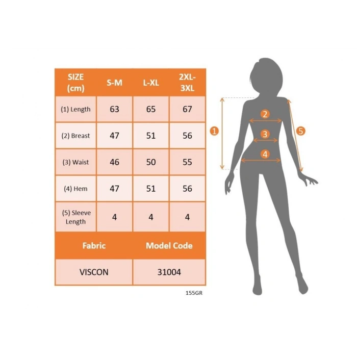 Kadın Kısa Kollu Bisiklet Yaka Viskon Bluz