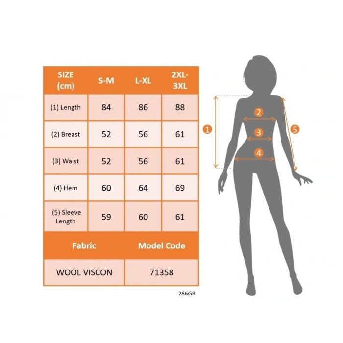 Kadın Uzun Kollu Balıkçı Yaka Asimetrik Kesim Detaylı Yün Viskon Bluz