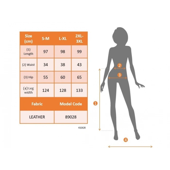 Kadın Yüksek Belli Maxi Deri Kemersiz Etek