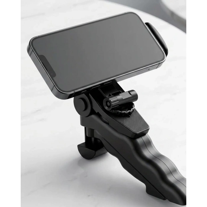 Katlanabilir Mini Telefon Tripodu Masaüstü Telefon Standı 360 Derece Ayarlanabilir
