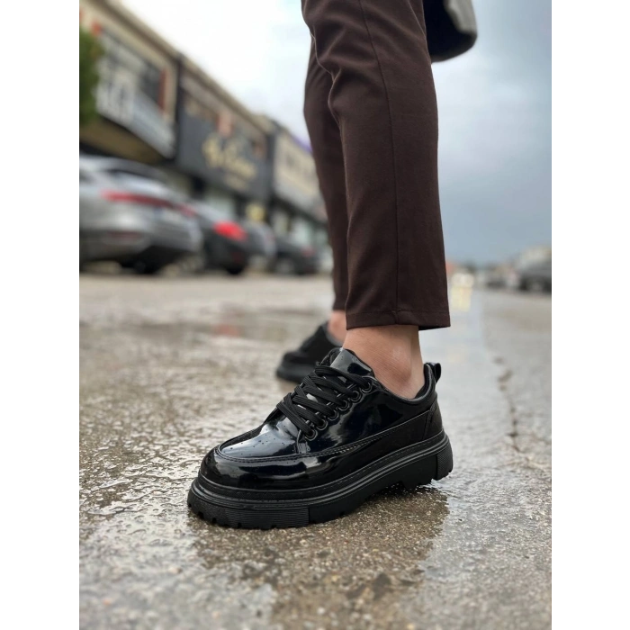 KB-702 Kuback Kömür Rugan Günlük Erkek Ayakkabı