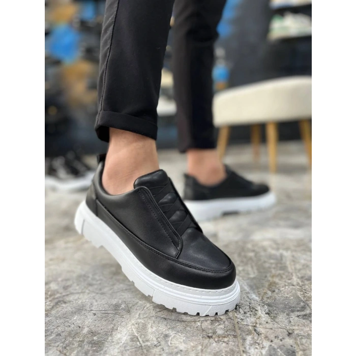 KB-703 Kuback Siyah Lastikli Günlük Erkek Ayakkabı