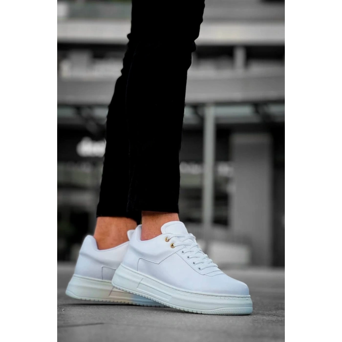 KB-X20 Kuback Beyaz Cilt Günlük Erkek Ayakkabı