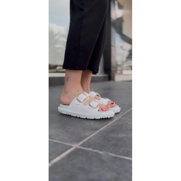 KBTX-1 Kuback Beyaz Günlük Kadın Terlik