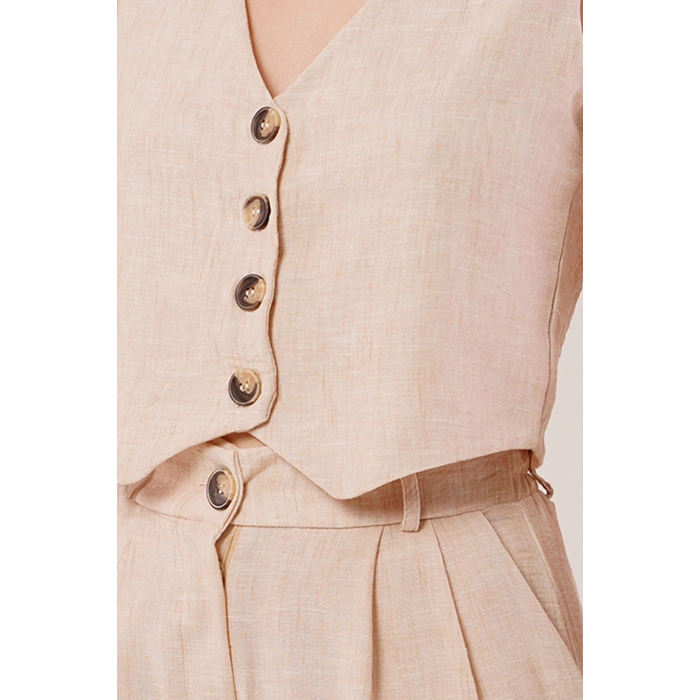 Kırçıllı Desen Bej Takım