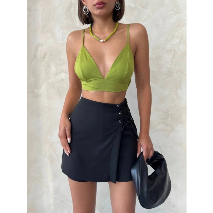 Kuş gözü şort etek s25819