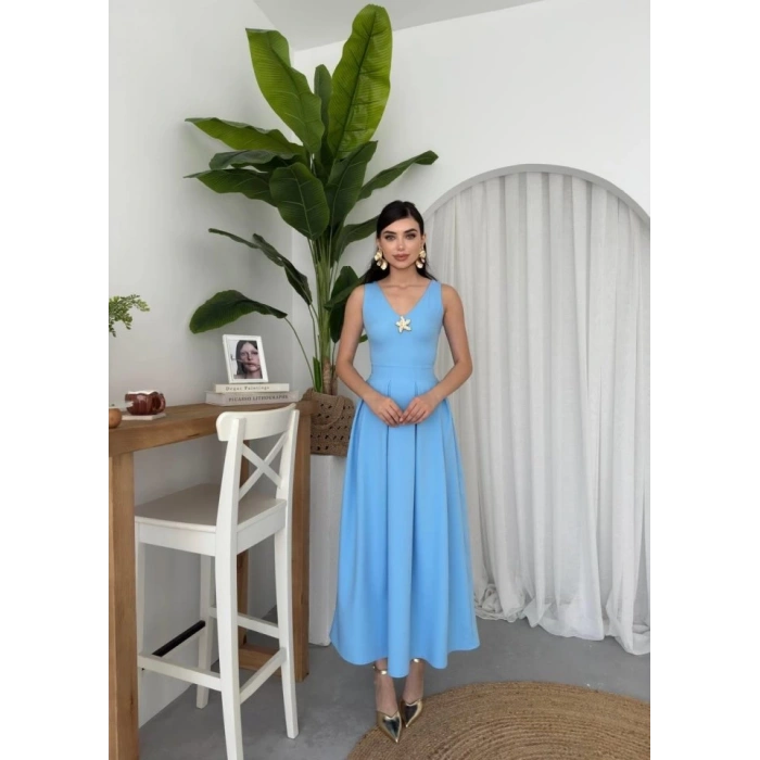 Late Yıldız Detaylı Elbise