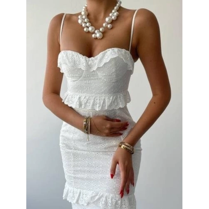 Lere Ip Askılı Elbise