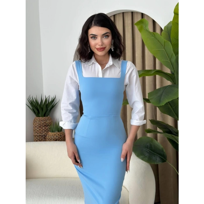 Martin Askılı Kalem Elbise