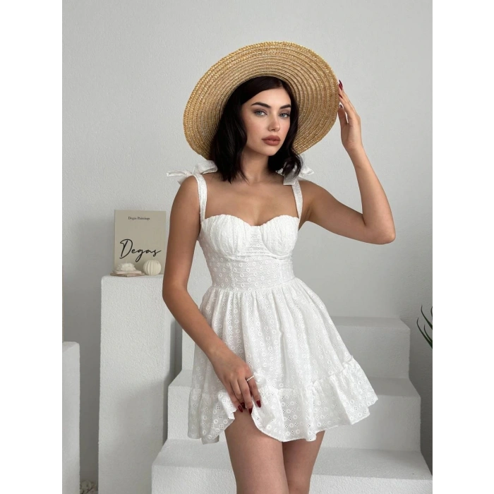 Monika Omuz Bağlamalı Elbise