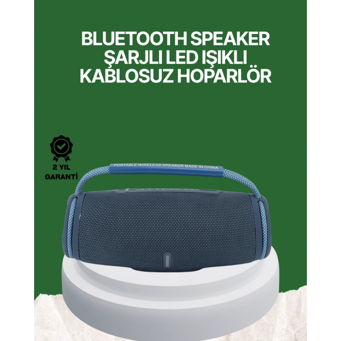 Net Stereo Ses Sunan IPX5 Su Geçirmez Bluetooth Hoparlör