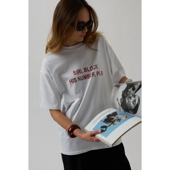 Ön Baskılı Oversize T-Shirt