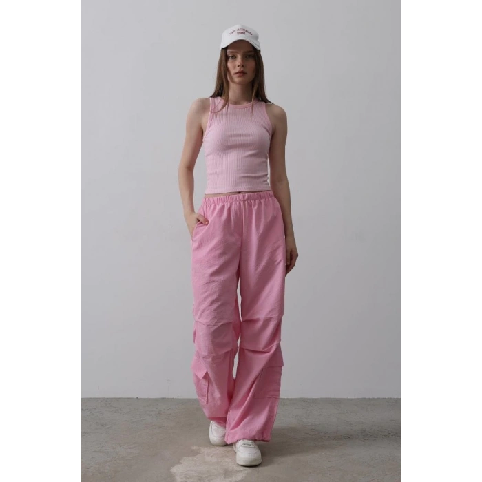 Paraşüt Cargo Pantolon - Pembe