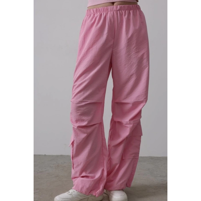 Paraşüt Cargo Pantolon - Pembe