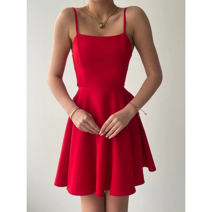 Pole İp Askılı Elbise