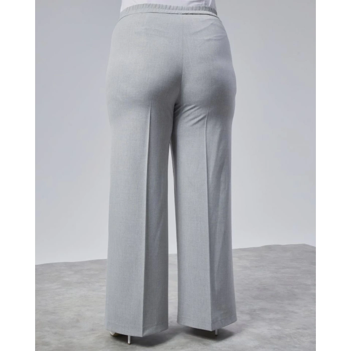 Poly Viscose Full Lycra Beli̇ Lasti̇kli̇ Battal Pantolon