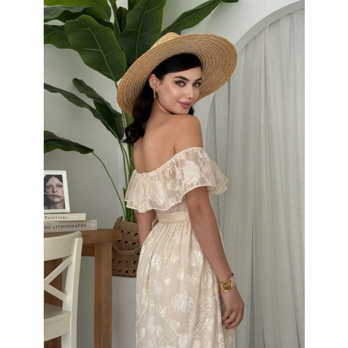 Reget Kemerli Elbise