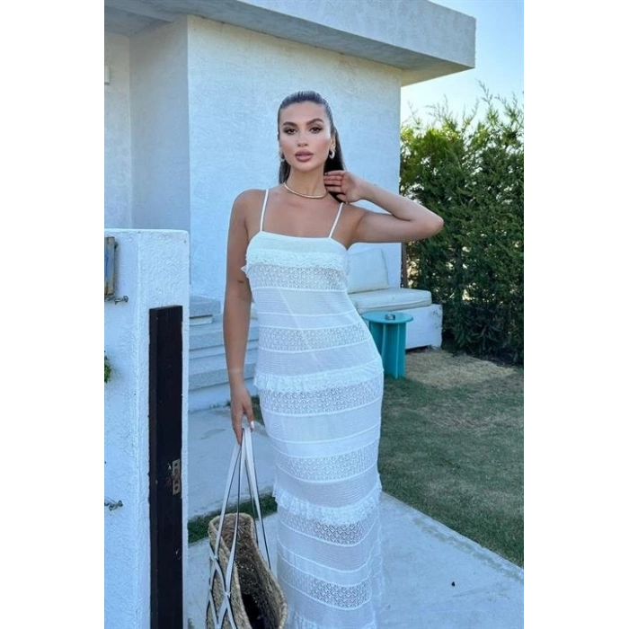 Regina Dantel Detay Elbise 2754-01