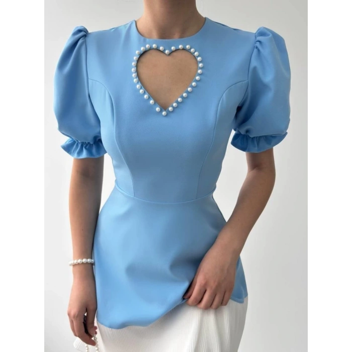 Safe Kalp Detaylı Elbise