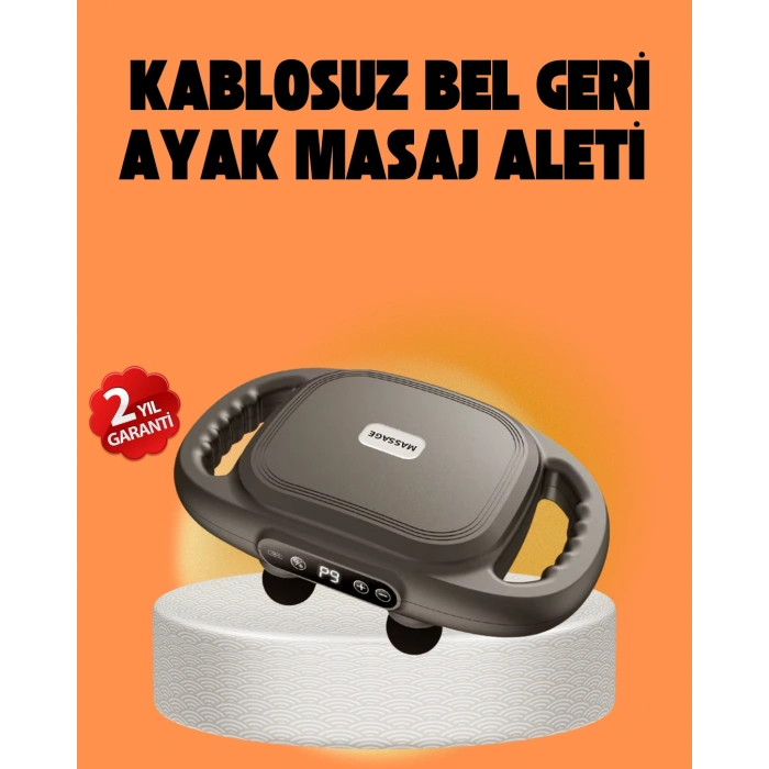 Şarjlı 6 Başlıklı Masaj Tabancası 2000 mAh Sessiz Güçlü Motor