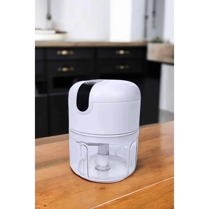 Şarjlı Mini El Rondosu Doğrayıcı Taşınabilir 250 ml Çelik Bıçaklı