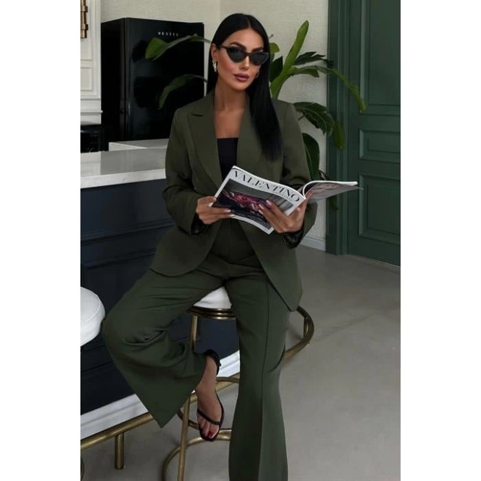 Sırt Dantel Detay Premium Takım Elbise 10031