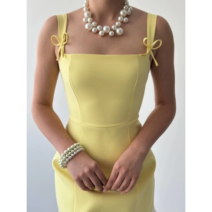 Steel Fiyonk Detay Elbise