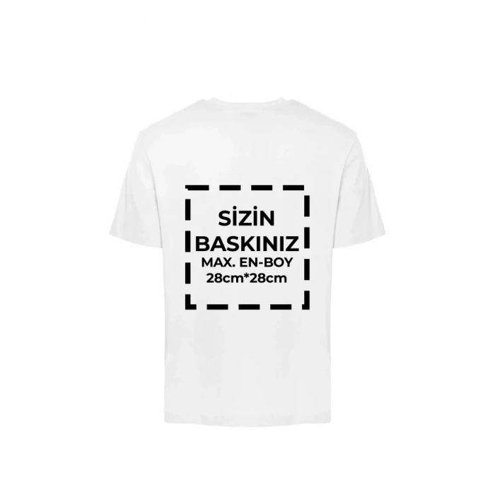 Tişört Tasarla 20/1 Kumaş - Beyaz