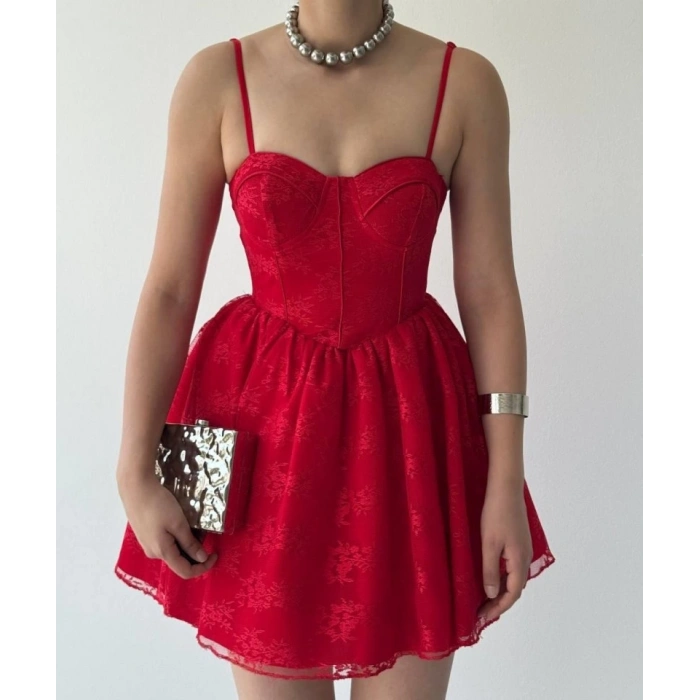 Toba İp Askılı Elbise