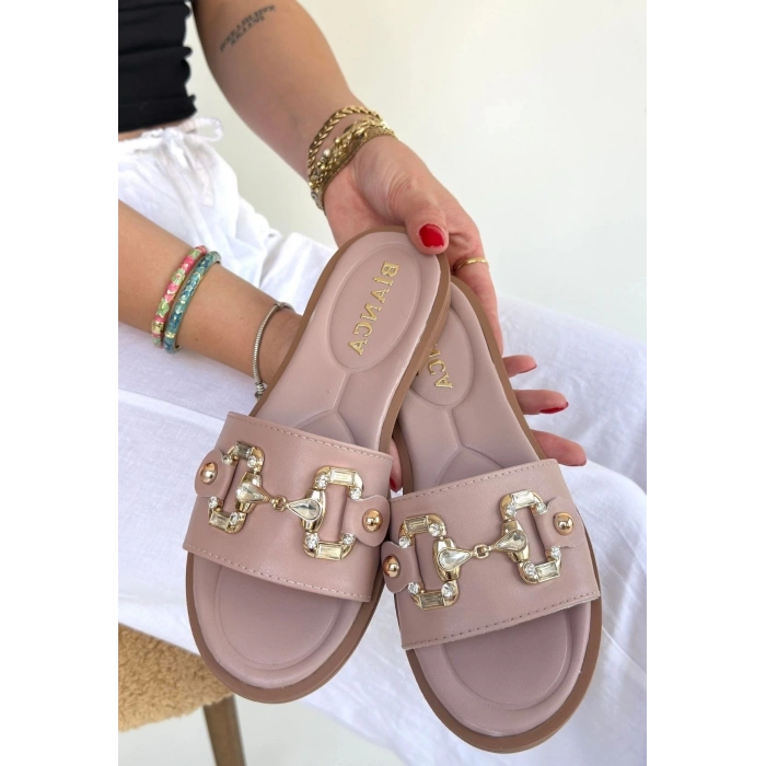 Toha Pudra Cilt Tokalı Terlik