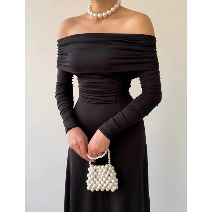 Uras Straplez Elbise