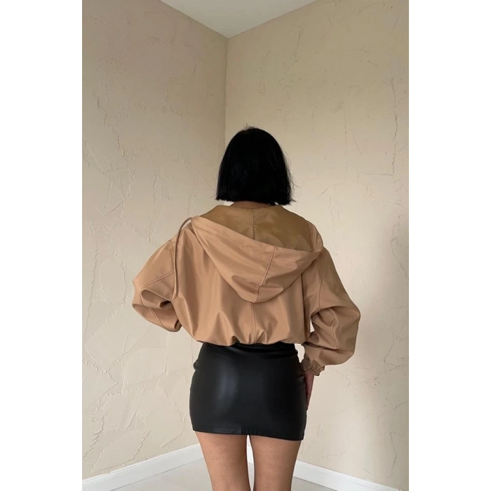 Vizon Kısa Fermuarlı Bomber Ceket